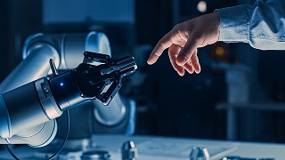 universal robot and human touch